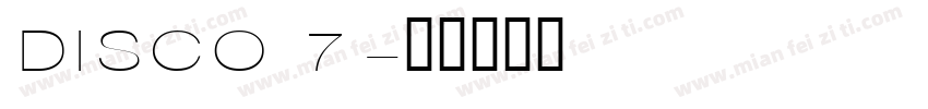DISCO 7字体转换